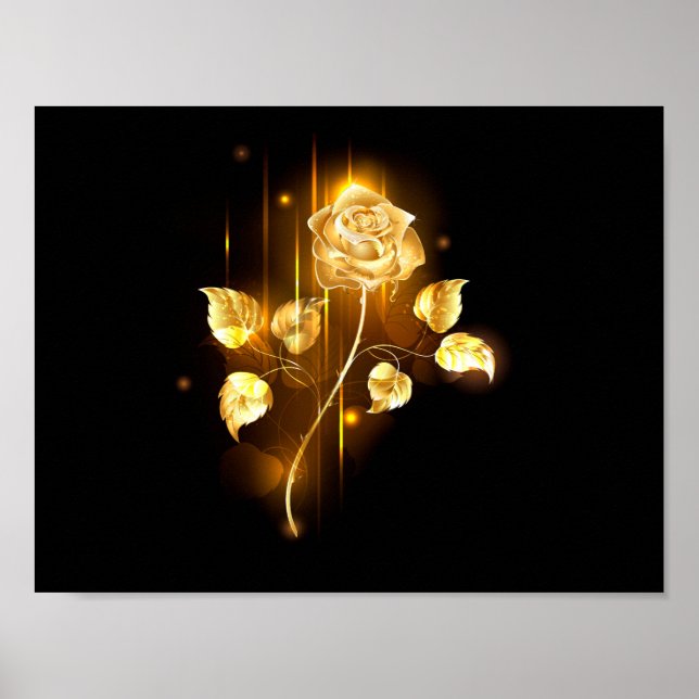 Poster rosa do ouro ( rosa dourado ) (Frente)