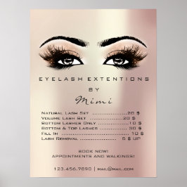 Poster Rosa Dourada Blush Makeup Eyes Acelera os preços