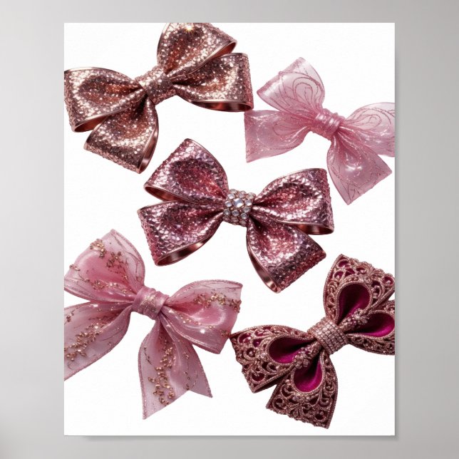 Poster ROSA D'OURO PRATA MODERNO E ARCOZES ROSAS Impressã (Frente)