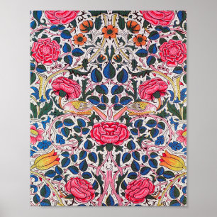 Poster Rosa e Bird, William Morris