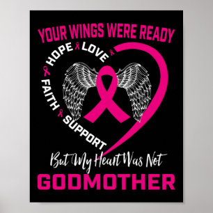 Poster Rosa Em Memória Da Minha Madrinha Cancer De Mama C