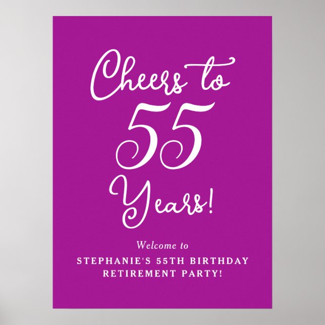 Poster Rosa Escuro Anima 55 Anos de Festa de Reforma (Frente)