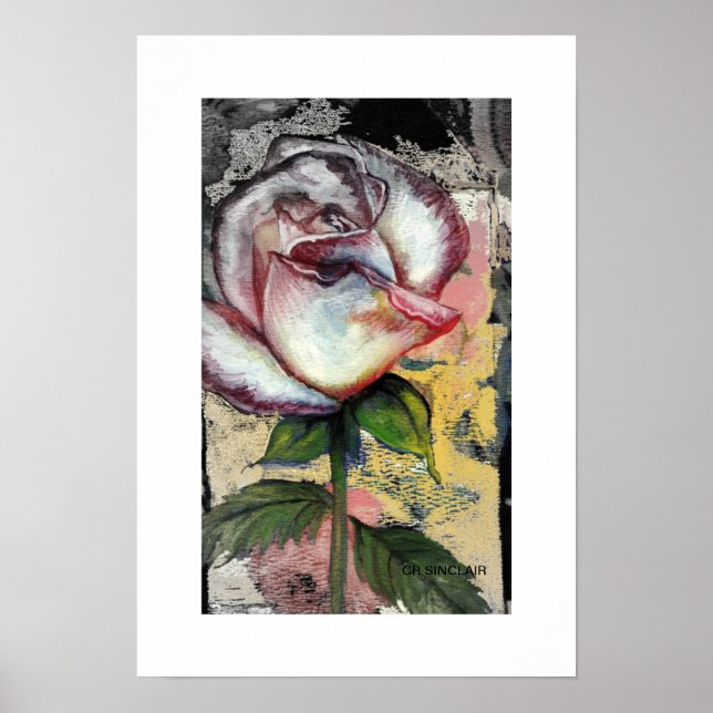 Poster Rosa FADED por CR SINCLAIR (Frente)