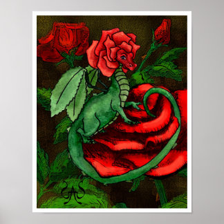 Poster Rosa Fairy Dragon