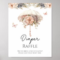 Rosa Floral Vintage Fralda dos Guarda-chuvas Raffl