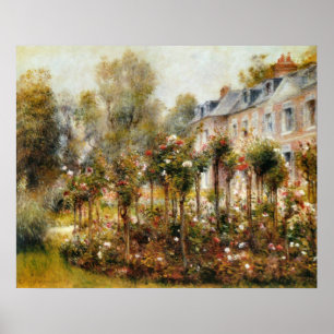 Poster Rosa Garden Wargemont por Renoir