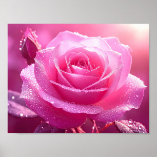 Poster Rosa Love - Beijado Pela Manhã