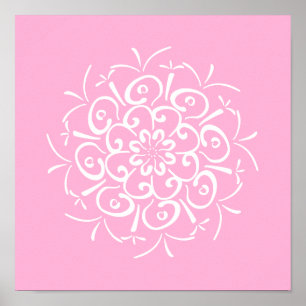 Poster Rosa Mandala