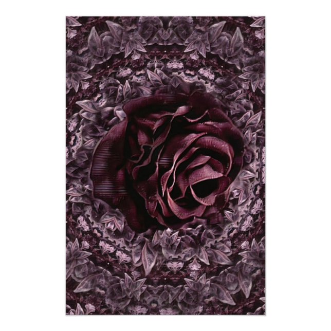 Póster Rosa Mandala (Frente)