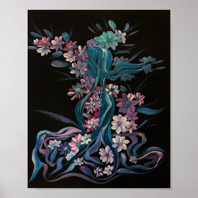 Poster Rosa n Bloom - Om Canvas Painting (Frente)