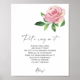 Poster Rosa - na primavera coloque um anel nela jogo