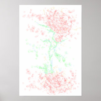 Poster Rosa no vento