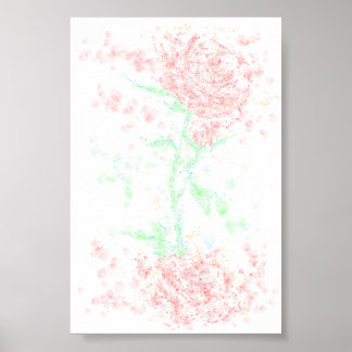 Poster Rosa no vento