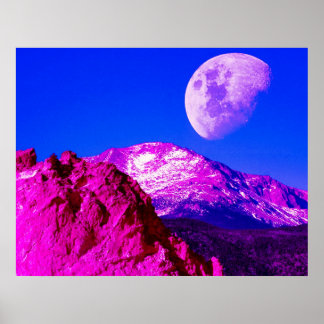 Póster Rosa Óculos coloridos