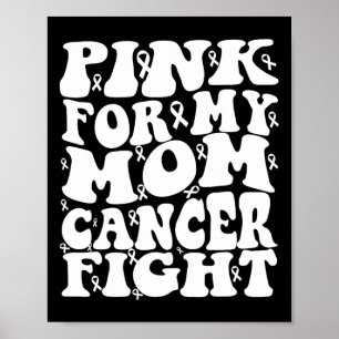 Poster Rosa Para A Consciência Do Cancer Da Mama Da Minha