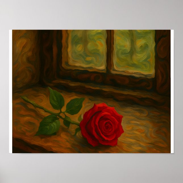 Poster Rosa pela janela (Frente)