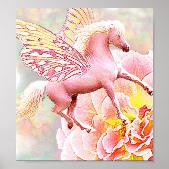 Póster Rosa Pony Fairy (Frente)