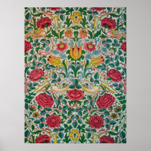 Poster Rosa por William Morris