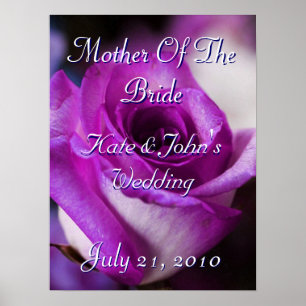 Poster Rosa púrpura