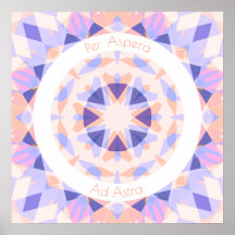 Rosa Púrpura Por Aspera Ad Astra Estrelas Motivaçã