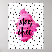 Poster Rosa Quente do Chic