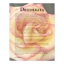 Rosa Rosa Amarela e Poema Desiderata