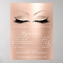 Poster Rosa Rosa Rosa Rosa Rosa Maquiagem Olhos Lashes Pr