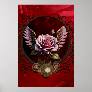 Poster Rosa Steampunk