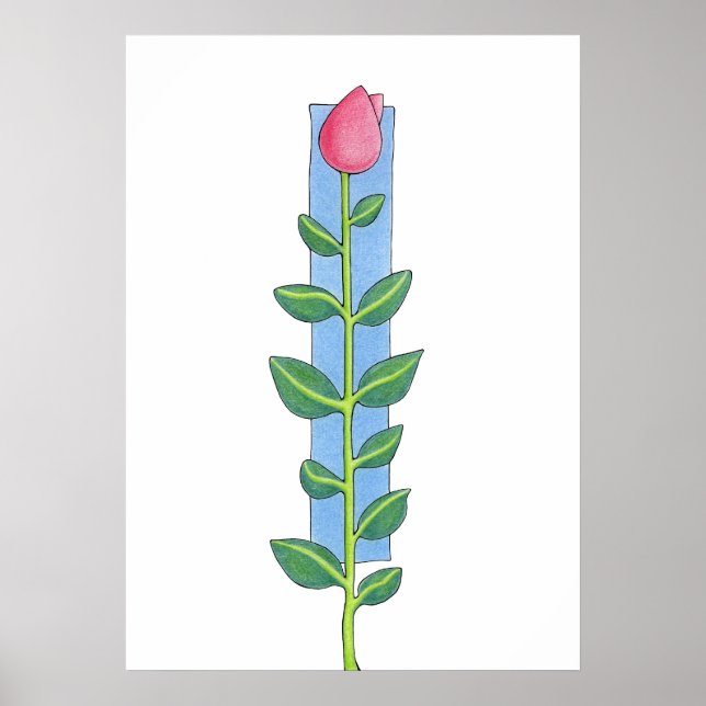 Póster Rosa Stem (Frente)