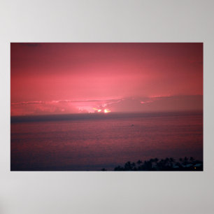 Poster Rosa Sunset Sky