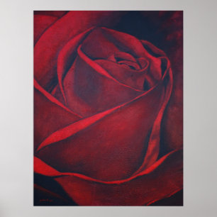Póster Rosa vermelha