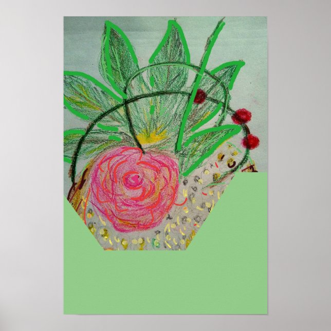 Poster Rosa Vermelha (Frente)