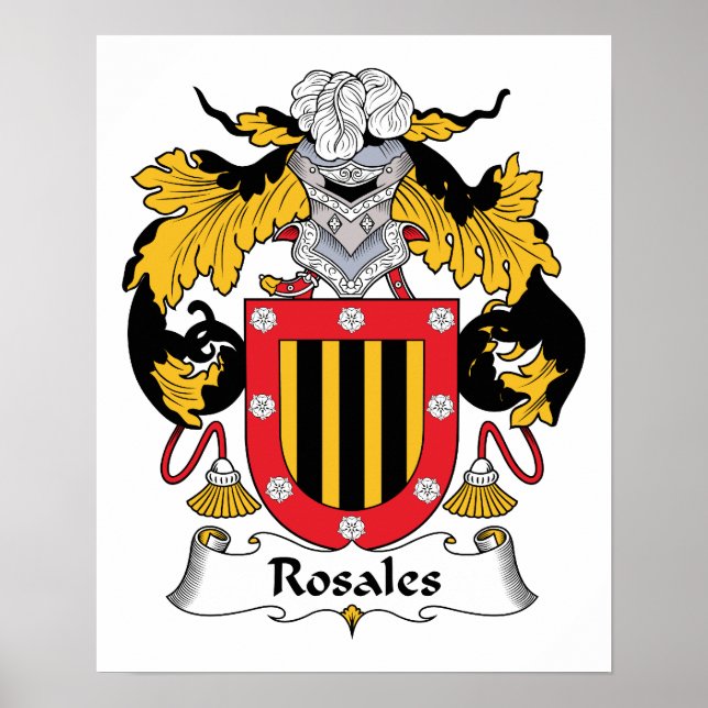 Poster Rosales Family Crest (Frente)