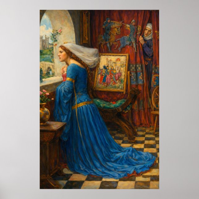 Poster Rosamunda Justa por John William Waterhouse (Frente)