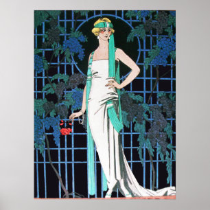 POSTER ROSAS À NOITE, BEAUTY FASHION FABRICAM ARTISTA