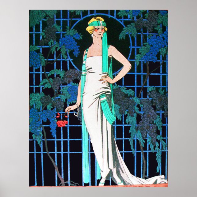 PÓSTER ROSAS À NOITE, BEAUTY FASHION FABRICAM ARTISTA (Frente)