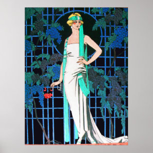 PÓSTER ROSAS À NOITE, BELEZA MODA MAQUIADOR ARTISTA