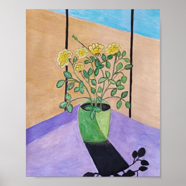 Poster Rosas Amarelas (Frente)