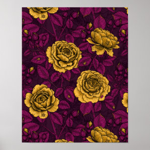 Poster Rosas amarelas