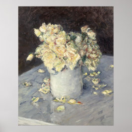 Poster Rosas Amarelas em um Vaso por Caillebott Impressio
