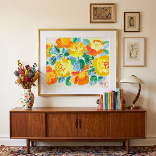Poster Rosas Amarelas Raoul Dufy