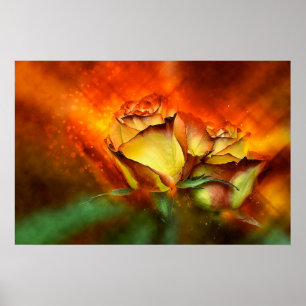 Poster Rosas bonitas