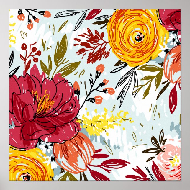 Poster Rosas bonitas (Frente)