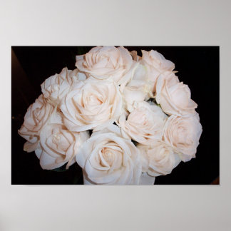 Poster Rosas brancas