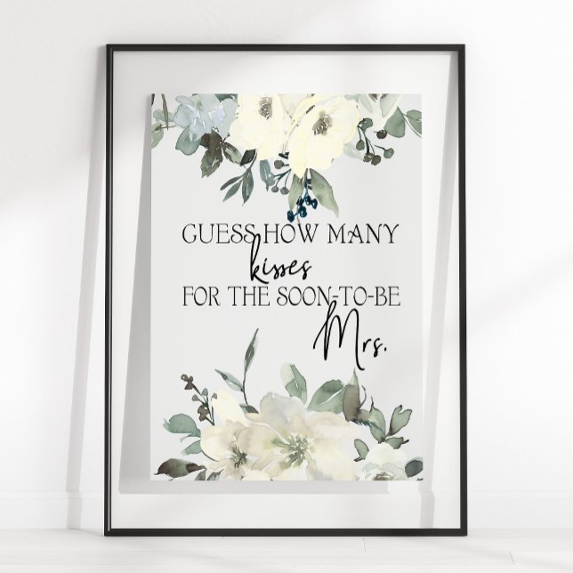 Poster Rosas Brancas de Marfim Adivinhe Quantos Beijos Jo (Criador carregado)