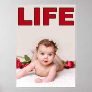 POSTER ROSAS DE CRIANÇA PRO-LIFE BABY GIRL