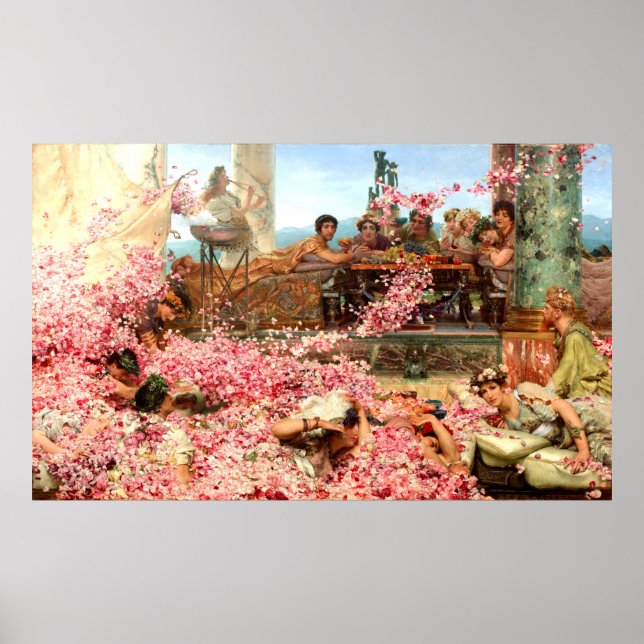 Poster Rosas de Heliogabalus, Lawrence Alma-Tadema (Frente)
