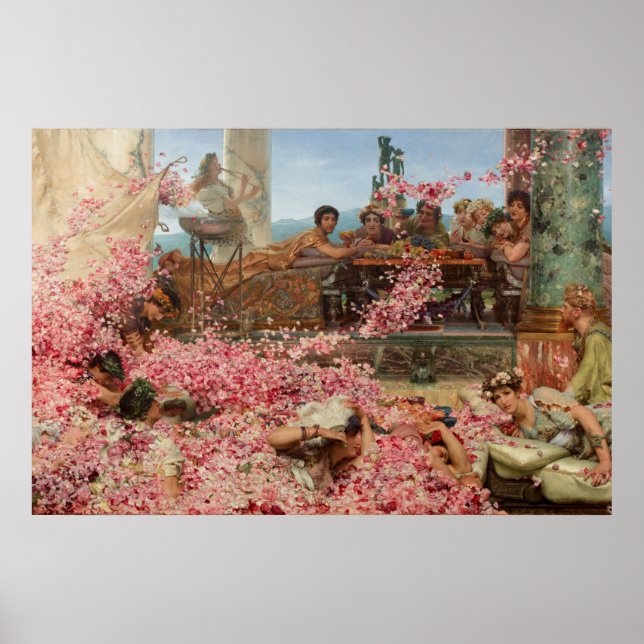 Poster Rosas de Heliogabalus Sir Lawrence Alma-Tadema (Frente)