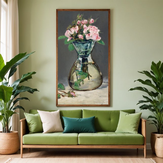 Poster Rosas de Musgo num Vaso (Criador carregado)