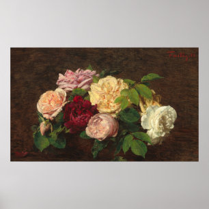 Poster Rosas de Nice - Henri Fantin-Latour Fine Art